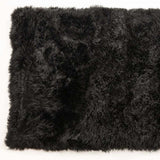 3' X 5' Black Natural Rectangular Sheepskin Area Rug - Homeroots - Flyclothing LLC