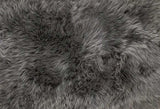 3' X 5' Gray Natural Rectangular Sheepskin Area Rug - Homeroots - Flyclothing LLC