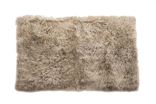 3' X 5' Taupe Natural Rectangular Sheepskin Area Rug - Homeroots - Flyclothing LLC