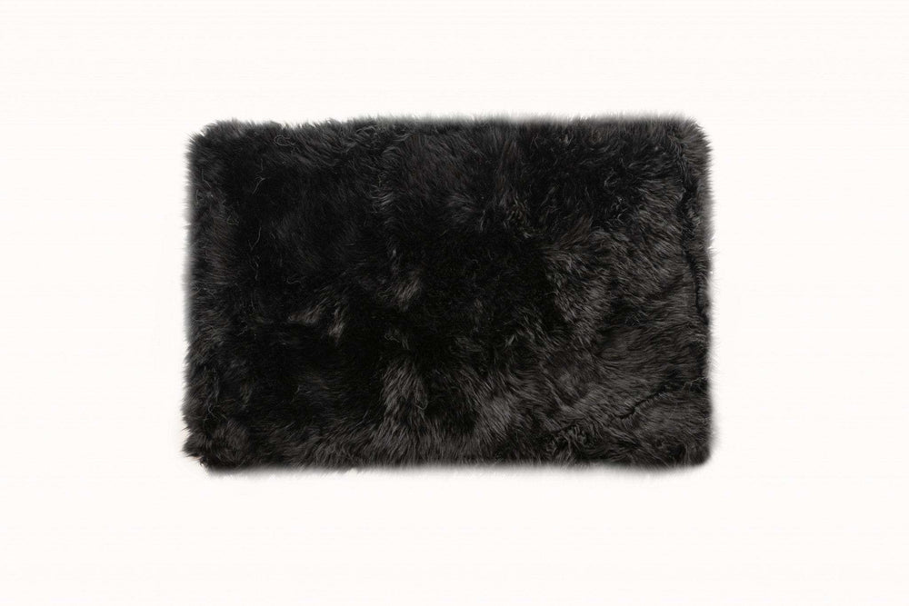 2' X 5' Black Natural Rectangular Sheepskin Area Rug - Homeroots - Flyclothing LLC