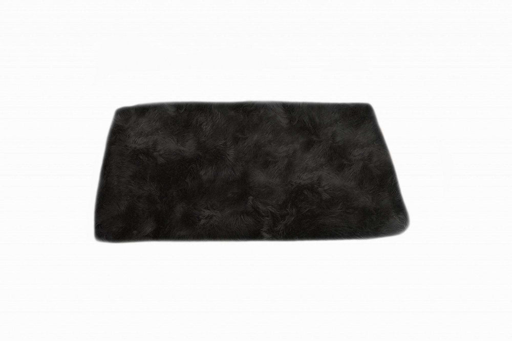 2' X 5' Black Natural Rectangular Sheepskin Area Rug - Homeroots - Flyclothing LLC