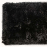 2' X 5' Black Natural Rectangular Sheepskin Area Rug - Homeroots - Flyclothing LLC