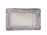 Blush Natural Sheepskin Lumbar Pillow - Homeroots