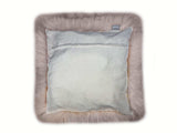 Set Of Two Blush Natural Sheepskin Square Pillows - Homeroots - Flyclothing LLC