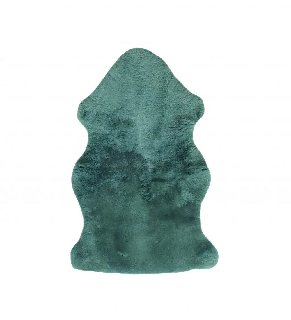 Emerald Faux Fur Solid Color Plush Throw - Homeroots