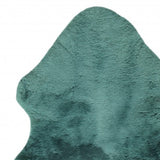 Emerald Faux Fur Solid Color Plush Throw - Homeroots