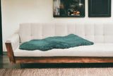 Emerald Faux Fur Solid Color Plush Throw - Homeroots