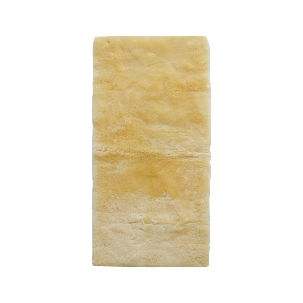 2" X 5" Natural Off White Medical Grade Double Sheepskin Throw Blanket - Homeroots