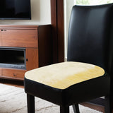 17" Square Natural Off White Medical Grade Sheepskin Chair Pad - Homeroots