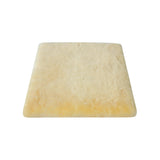 17" Square Natural Off White Medical Grade Sheepskin Chair Pad - Homeroots