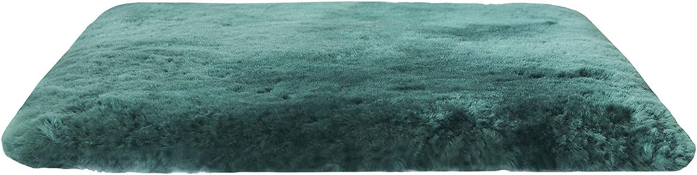 17" Square Natural Green Medical Grade Sheepskin Chair Pad - Homeroots