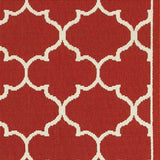 2' X 8' Red and Ivory Indoor Outdoor Area Rug - Homeroots - Flyclothing LLC