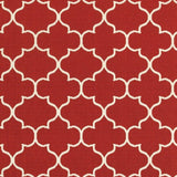 Red and Ivory Indoor Outdoor Area Rug - Homeroots