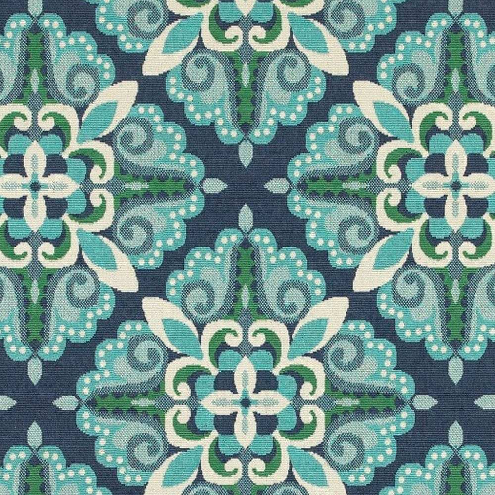 4' X 6' Blue and Green Indoor Outdoor Area Rug - Homeroots - Flyclothing LLC