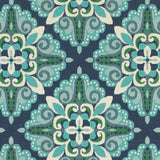 4' X 6' Blue and Green Indoor Outdoor Area Rug - Homeroots
