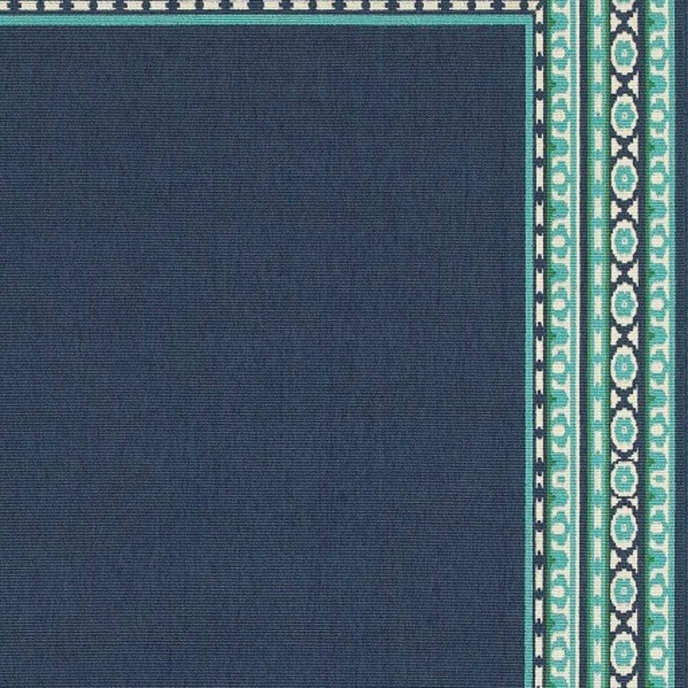 4' X 6' Blue and Green Indoor Outdoor Area Rug - Homeroots - Flyclothing LLC