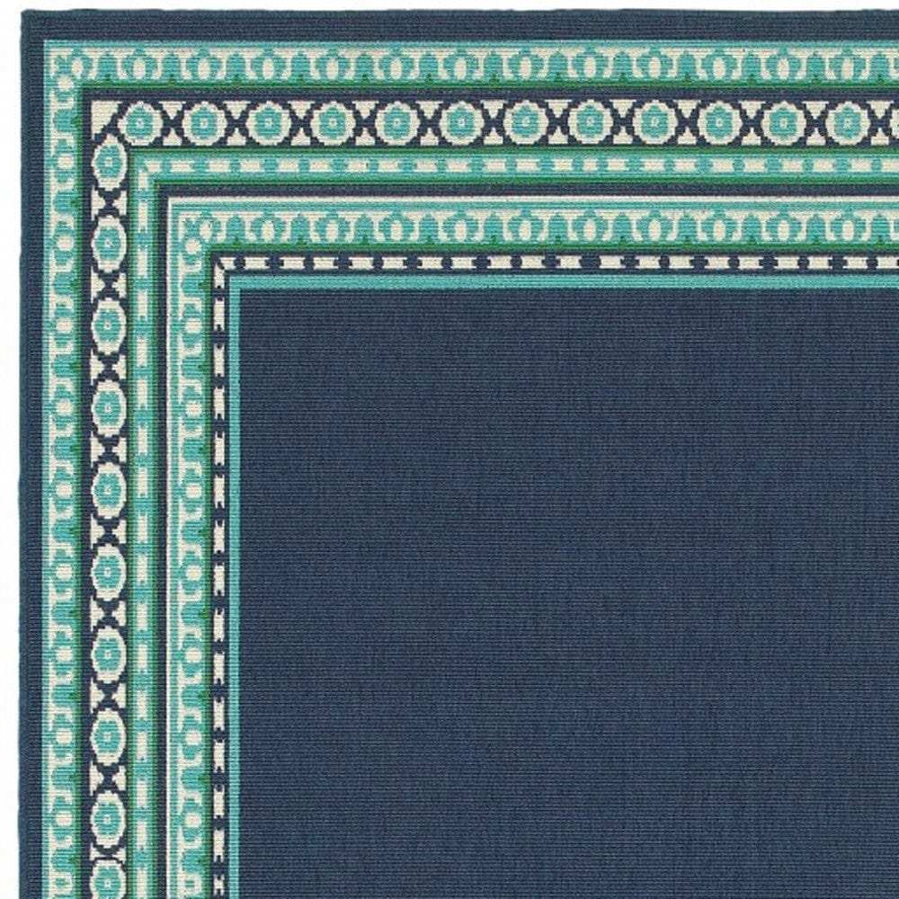 Blue and Green Indoor Outdoor Area Rug - Homeroots - Flyclothing LLC