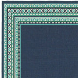 Blue and Green Indoor Outdoor Area Rug - Homeroots