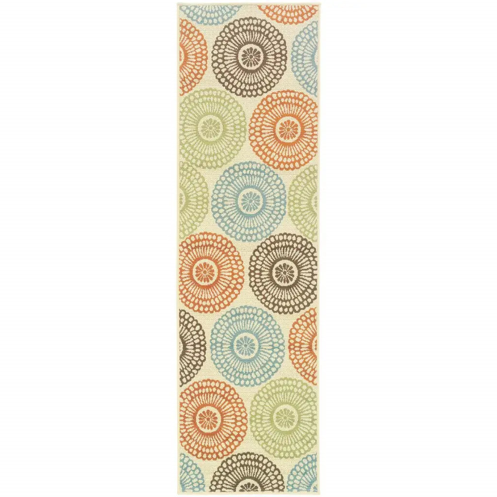2' X 8' Beige Indoor Outdoor Area Rug - Homeroots - Flyclothing LLC