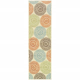 2' X 8' Beige Indoor Outdoor Area Rug - Homeroots