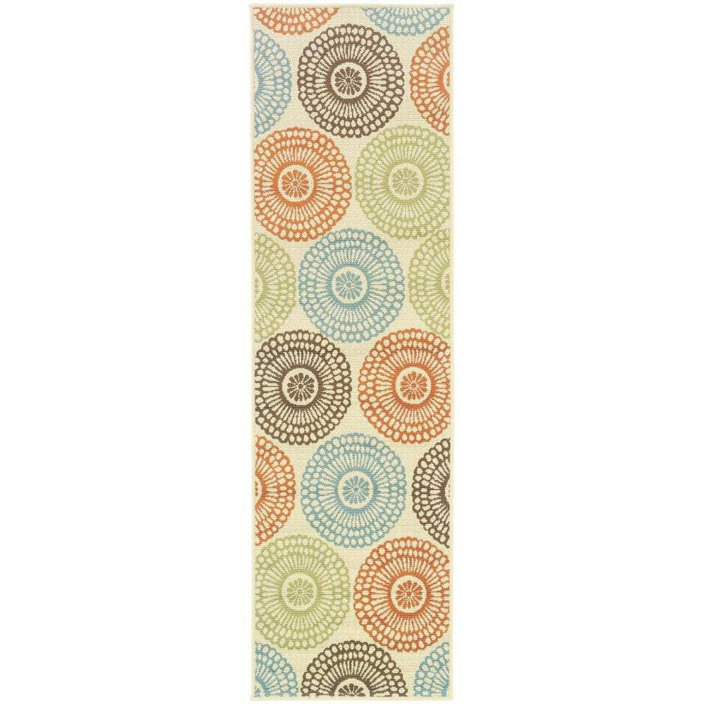 2' X 8' Beige Indoor Outdoor Area Rug - Homeroots - Flyclothing LLC