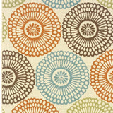 5' X 8' Beige Indoor Outdoor Area Rug - Homeroots