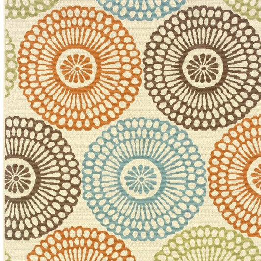 7' X 10' Beige Indoor Outdoor Area Rug - Homeroots - Flyclothing LLC