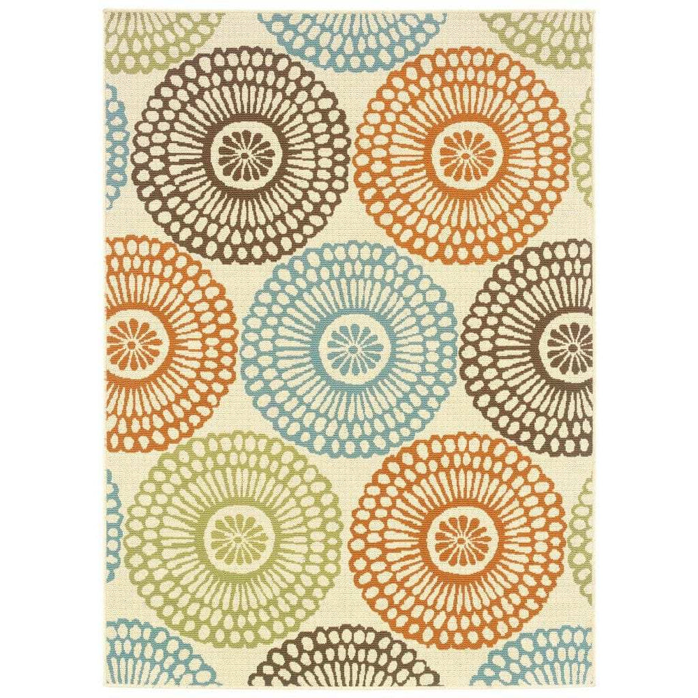 7' X 10' Beige Indoor Outdoor Area Rug - Homeroots - Flyclothing LLC