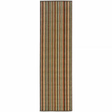 2' X 8' Green Indoor Outdoor Area Rug - Homeroots - Flyclothing LLC
