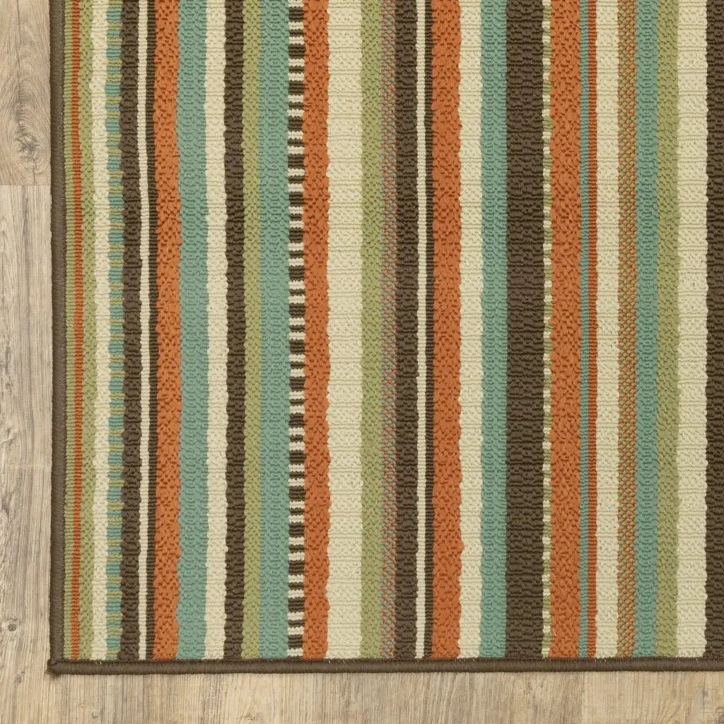 2' X 8' Green Indoor Outdoor Area Rug - Homeroots - Flyclothing LLC