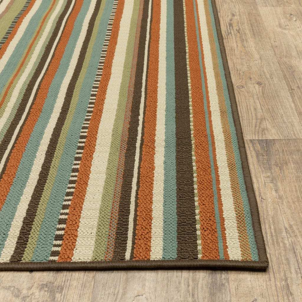 2' X 8' Green Indoor Outdoor Area Rug - Homeroots - Flyclothing LLC