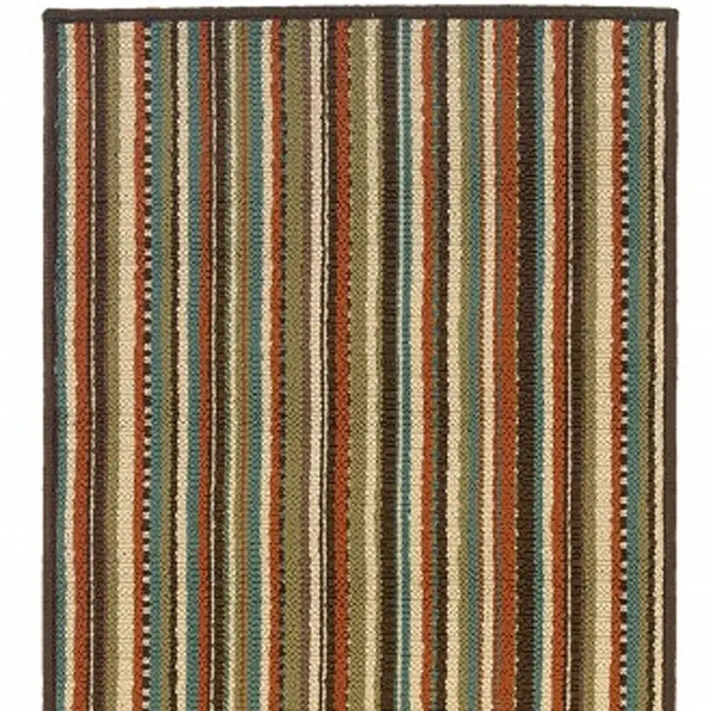 2' X 8' Green Indoor Outdoor Area Rug - Homeroots - Flyclothing LLC