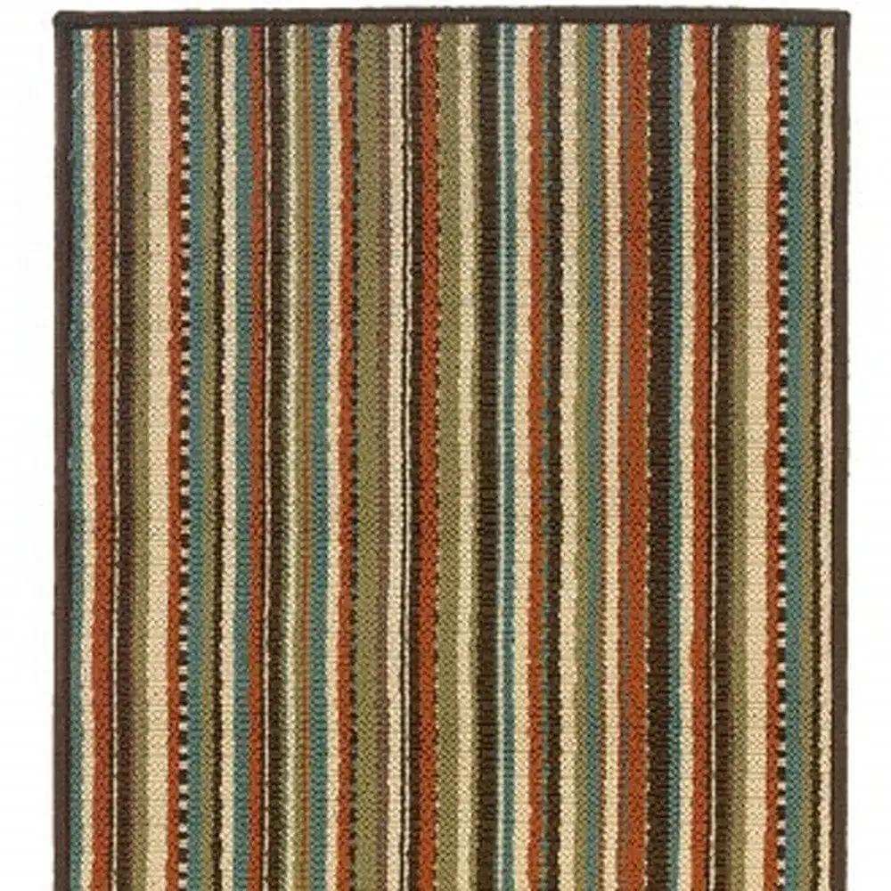 2' X 8' Green Indoor Outdoor Area Rug - Homeroots - Flyclothing LLC