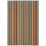 5' X 8' Green Indoor Outdoor Area Rug - Homeroots