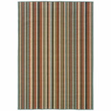 7' X 10' Green Indoor Outdoor Area Rug - Homeroots - Flyclothing LLC