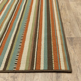 7' X 10' Green Indoor Outdoor Area Rug - Homeroots - Flyclothing LLC