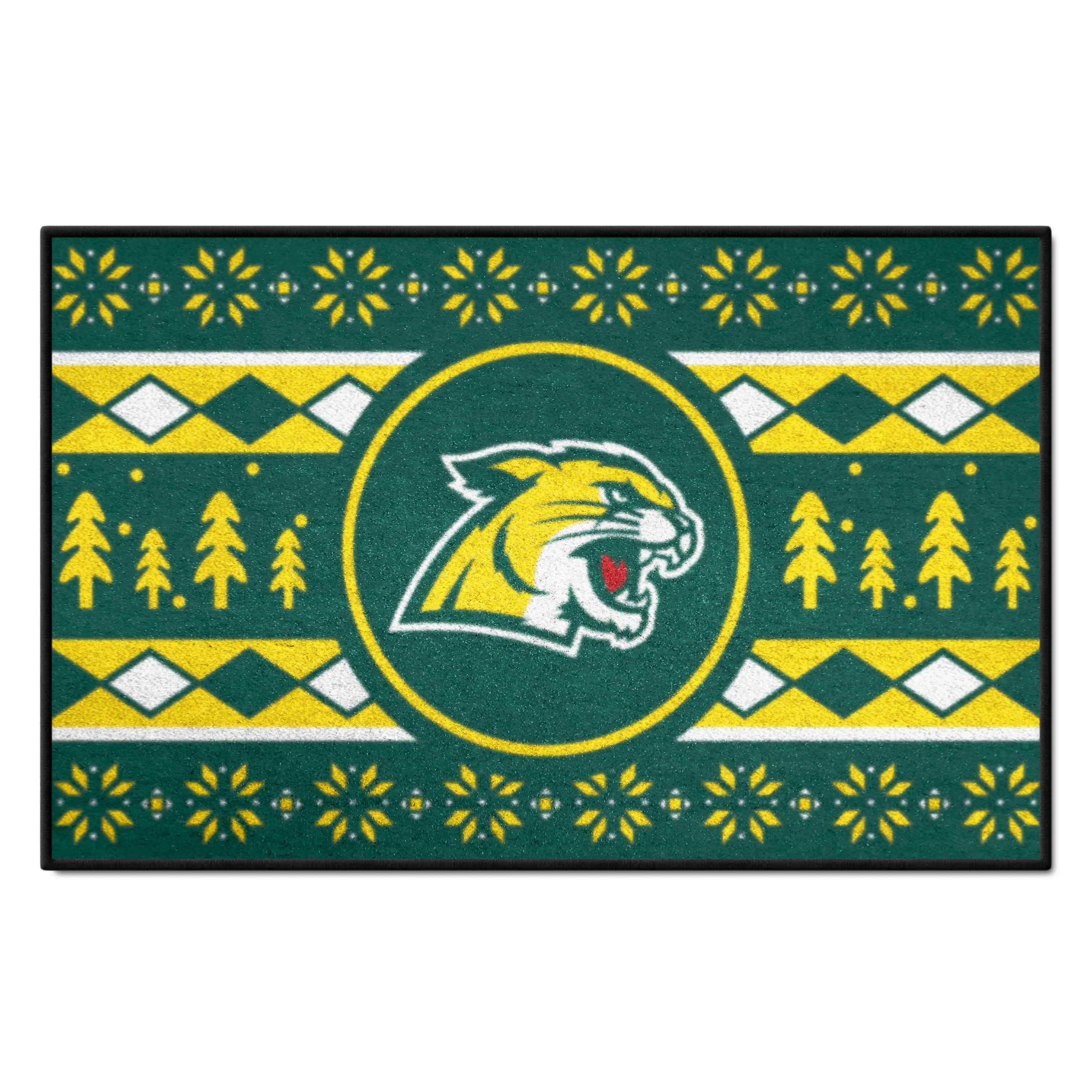 Northern Michigan University Wildcats Holiday Sweater Starter Mat Accent Rug - 19in. x 30in. - Northern Michigan University