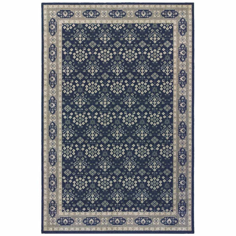 12' X 15' Blue and Gray Area Rug - Homeroots - Flyclothing LLC