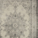 10' X 13' Ivory And Gray Pale Medallion Area Rug - Homeroots