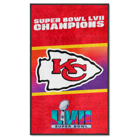 Kansas City Chiefs Super Bowl LVII 3X5 Logo Mat - Portrait - Kansas City Chiefs