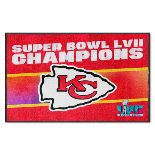 Kansas City Chiefs Super Bowl LVII 4X6 Logo Mat - Landscape - Kansas City Chiefs