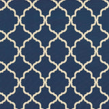 Blue and Ivory Indoor Outdoor Area Rug - Homeroots