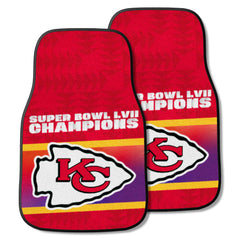Kansas City Chiefs Super Bowl LVII 2-pc Carpet Car Mat Set - Kansas City Chiefs