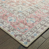 8' X 10' Ivory And Pink Oriental Area Rug - Homeroots - Flyclothing LLC