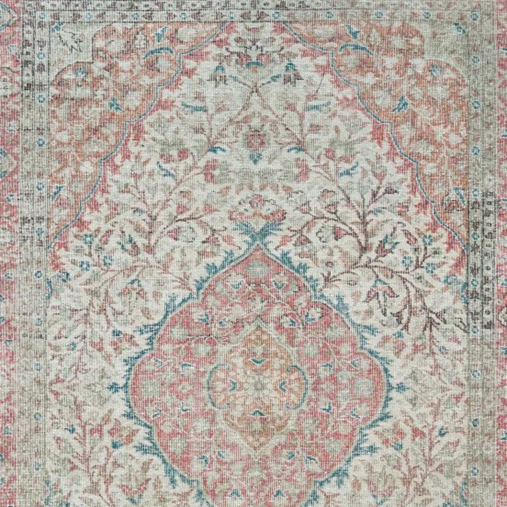 8' X 10' Ivory And Pink Oriental Area Rug - Homeroots - Flyclothing LLC
