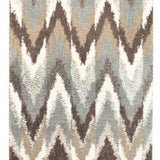 2' X 8' Gray And Taupe Ikat Pattern Runner Rug - Homeroots - Flyclothing LLC