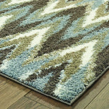 4' X 6' Gray And Taupe Ikat Pattern Area Rug - Homeroots - Flyclothing LLC