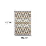 10' X 13' Taupe Dhurrie Area Rug - Homeroots