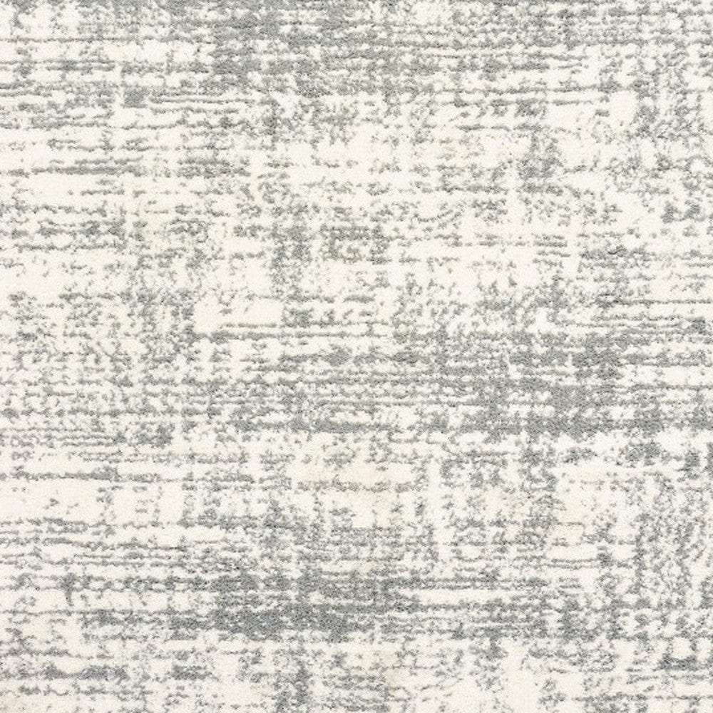 4' X 6' Ivory And Gray Abstract Strokes Area Rug - Homeroots - Flyclothing LLC