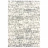 8' X 11' Ivory And Gray Abstract Strokes Area Rug - Homeroots - Flyclothing LLC